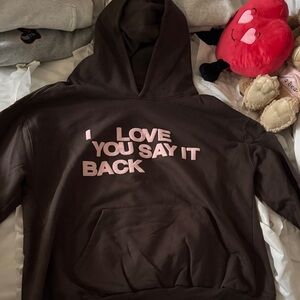 Lonely Ghost “I love you say it back” hoodie